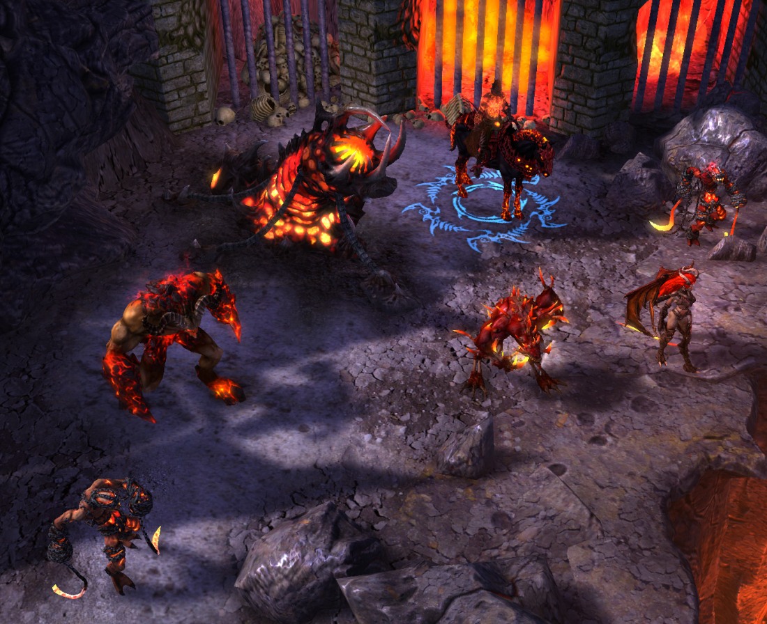 Меч и магия: Герои 6 - Might and Magic: Heroes VI  Осада замка силами Инферно.